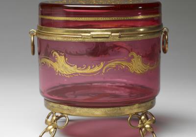 图片[3]-Covered glass jar with gilded and enamel design of foliage, Qing dynasty (1644-1911).-China Archive